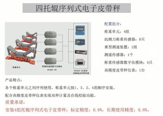 4托辊高精度皮带秤